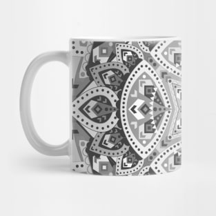 Gray Boho Quilt Mug